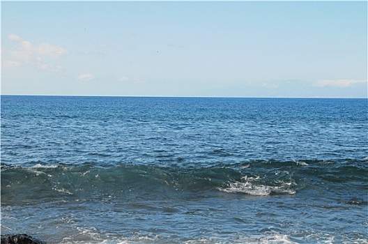 波浪,蓝色,大西洋