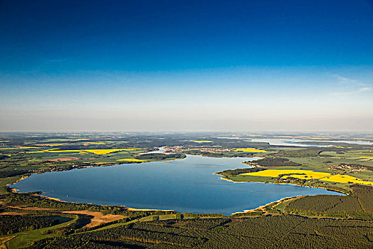 湖,靠近,梅克伦堡,高原,梅克伦堡前波莫瑞州,德国