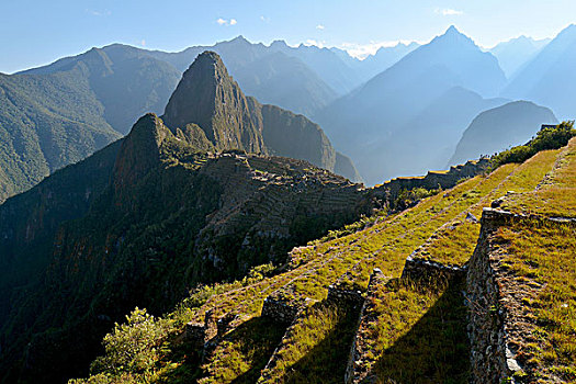 风景,平台,马丘比丘,日出,秘鲁,南美