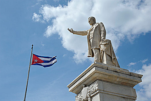 加勒比,古巴,西恩富戈斯,公园,雕塑