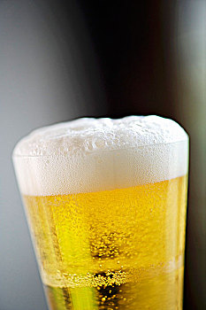 清淡,啤酒,玻璃杯