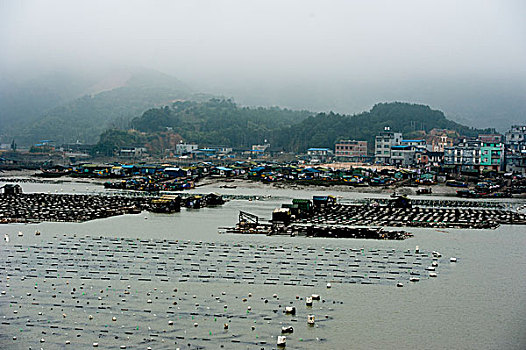 福建霞浦盐田连家船