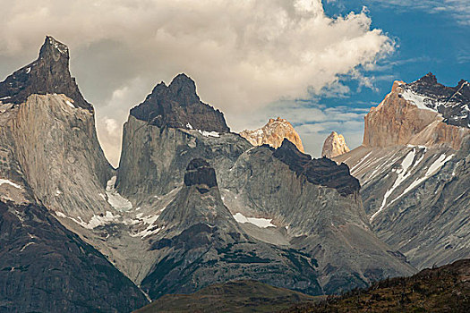南美,智利,巴塔哥尼亚,托雷德裴恩国家公园,山,戈登,画廊