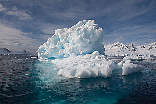 冰山,海岸,南极半岛,南极