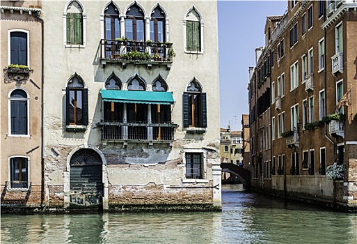 古老,建筑,威尼斯