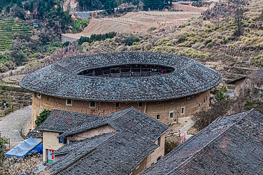 福建省,漳州市,南靖县,田螺,楼群,建筑,景观