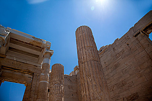 希腊雅典卫城帕特农神庙神殿