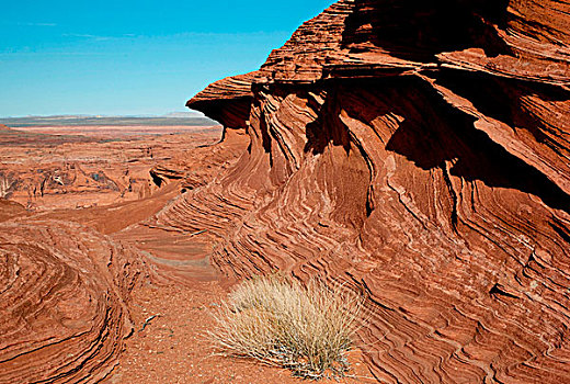 岩石构造,风景,马掌,弯曲,页岩,亚利桑那,美国