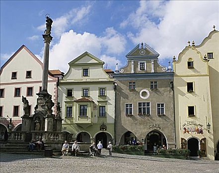 老城广场,捷克,克鲁姆洛夫,捷克共和国