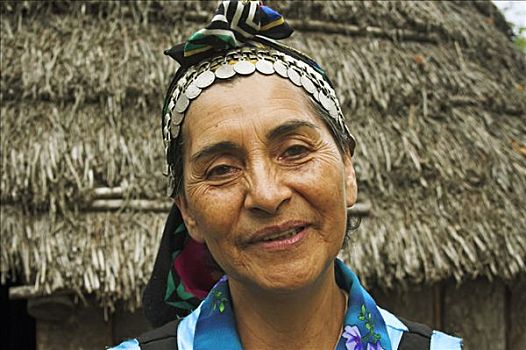 女人,部落,智利