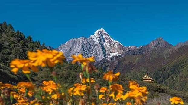 中国四川阿坝小金县四姑娘山