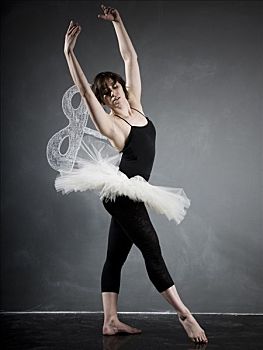 芭蕾舞女,黑板