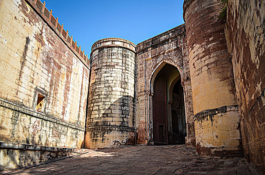 外景,15世纪,要塞,印度