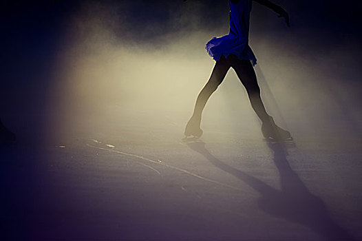 人,冰,花样滑冰,美女,光效