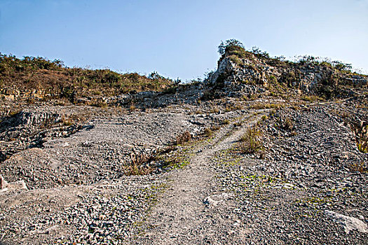 重庆渝北区矿山公园岩石