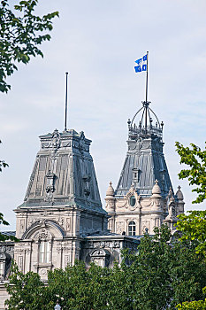 塔,国会大厦,魁北克城,魁北克,加拿大,北美