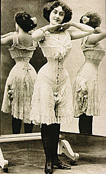 维多利亚时代风格,束身内衣,19世纪90年代,艺术家