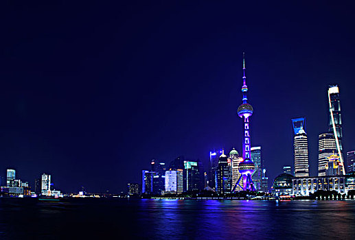 上海陆家嘴金融中心夜景