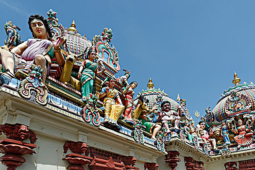 印度教,庙宇,公园,唐人街,新加坡,亚洲