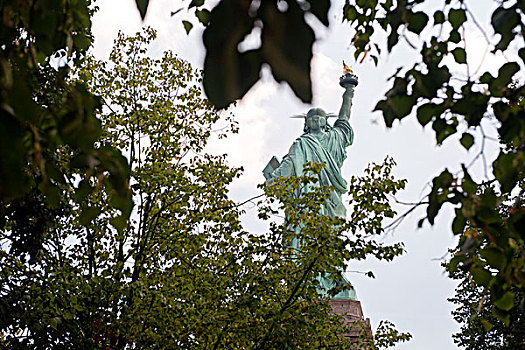 自由女神像,叶子,纽约,美国