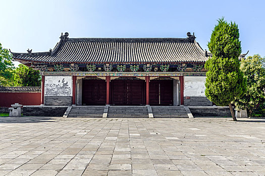 中国河南省商丘燧皇陵燧人氏陵中式建筑
