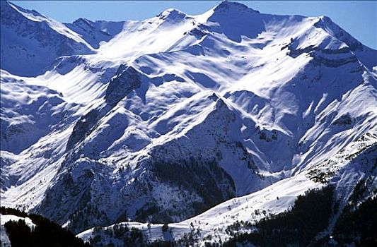 法国,伊泽尔省,阿普德威兹,滑雪胜地