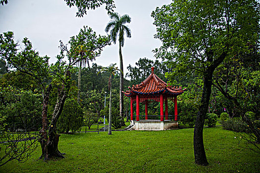 台湾台北市士林官邸花园与露天音乐台