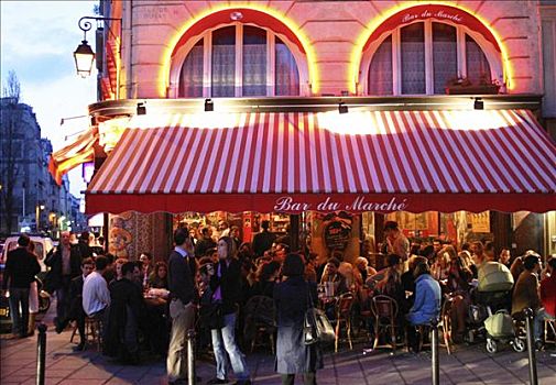 街边咖啡厅,巴黎,法国