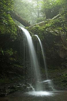 洞穴,瀑布,国家公园,北卡罗来纳,田纳西,美国