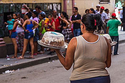 女人,两个,蛋糕,哈瓦那