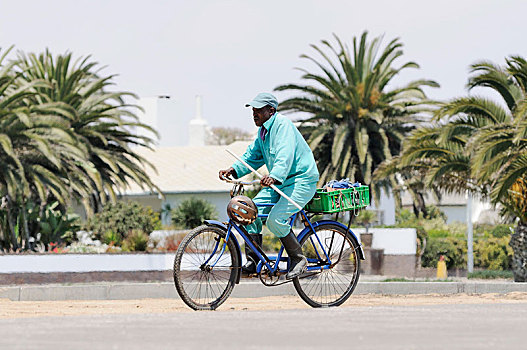 骑车,城市,纳米比亚,非洲