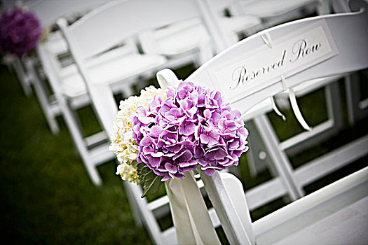 花,椅子,婚礼