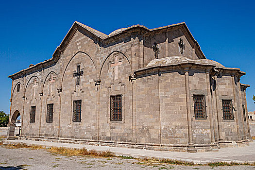 老,教堂,卡帕多西亚,中安那托利亚,土耳其