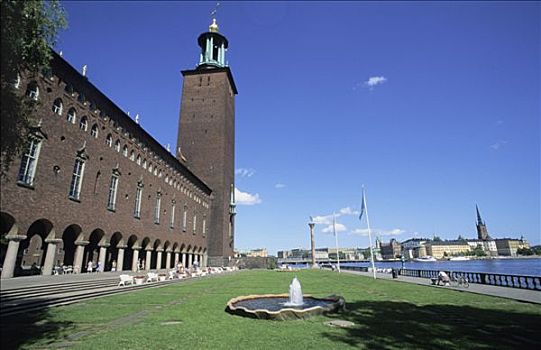 瑞典,斯德哥尔摩,市政厅,建筑