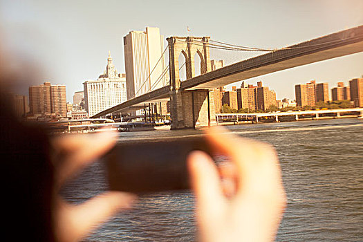 照相,城市,桥