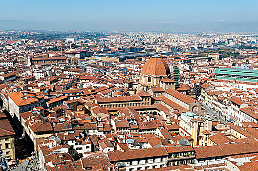 风景,上方,佛罗伦萨,中央教堂,世界遗产,托斯卡纳,意大利