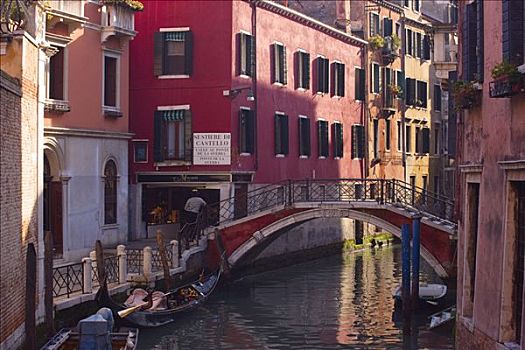 运河,场景,地区,威尼斯,意大利