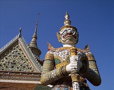 郑王庙,雕塑,曼谷,泰国