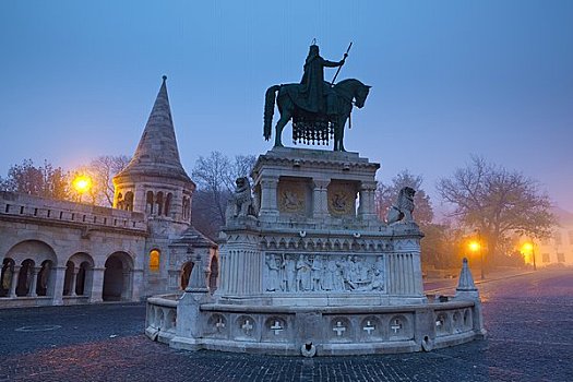 雕塑,棱堡,布达佩斯,匈牙利