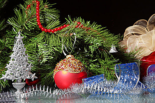 漂亮,圣诞装饰,圣诞树