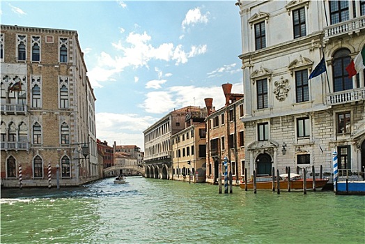 建筑,房子,威尼斯,运河