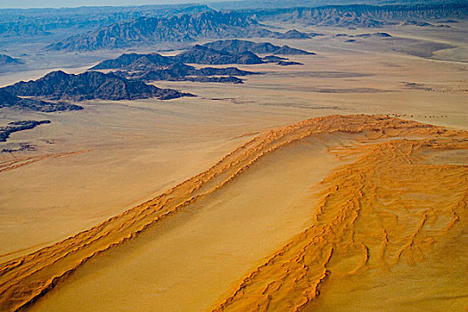 纳米比亚,俯视,纳米比沙漠,沙丘,沙漠