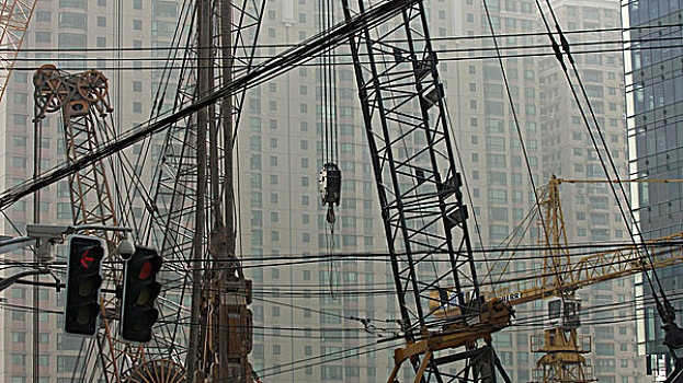 建筑工地,上海