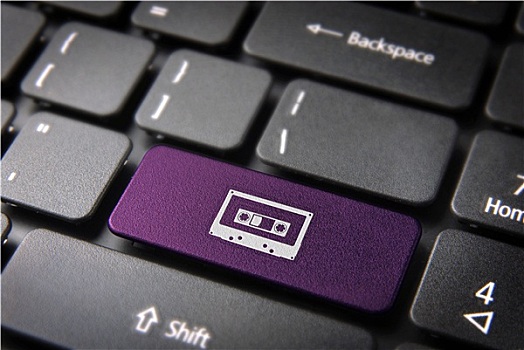 紫色,磁带,键盘,按键,娱乐,背景