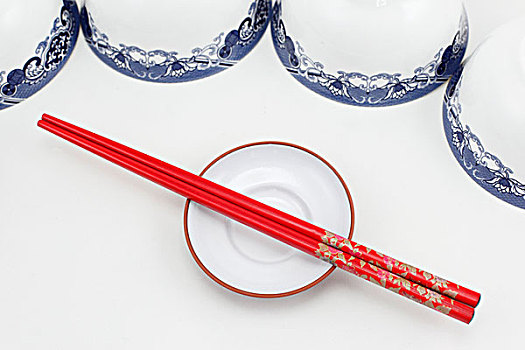 瓷碗,筷子