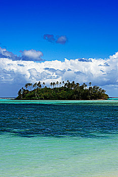 海滩,泻湖,拉罗汤加岛,南太平洋,库克群岛,大洋洲