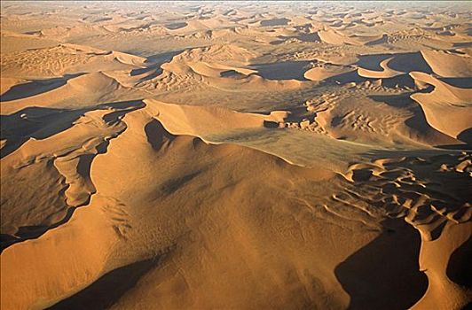 沙丘,纳米布沙漠,纳米比亚,航拍