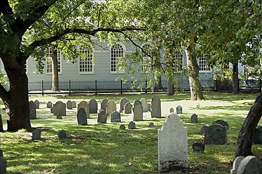 墓碑,墓地,哈佛,剑桥,马萨诸塞,美国