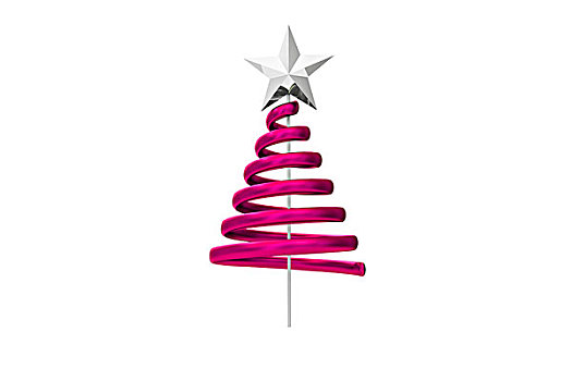 粉色,圣诞树,螺旋,设计