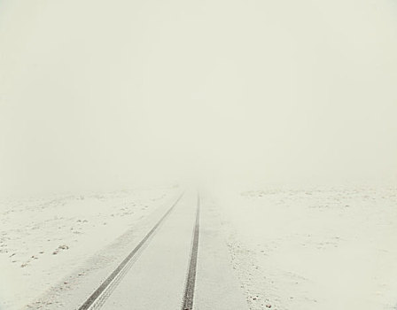 乡村道路,隐藏,雪